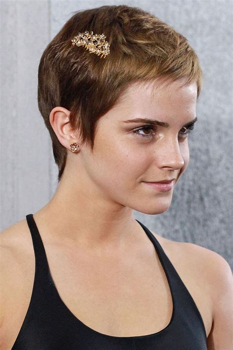 emma watson shaved her hair.